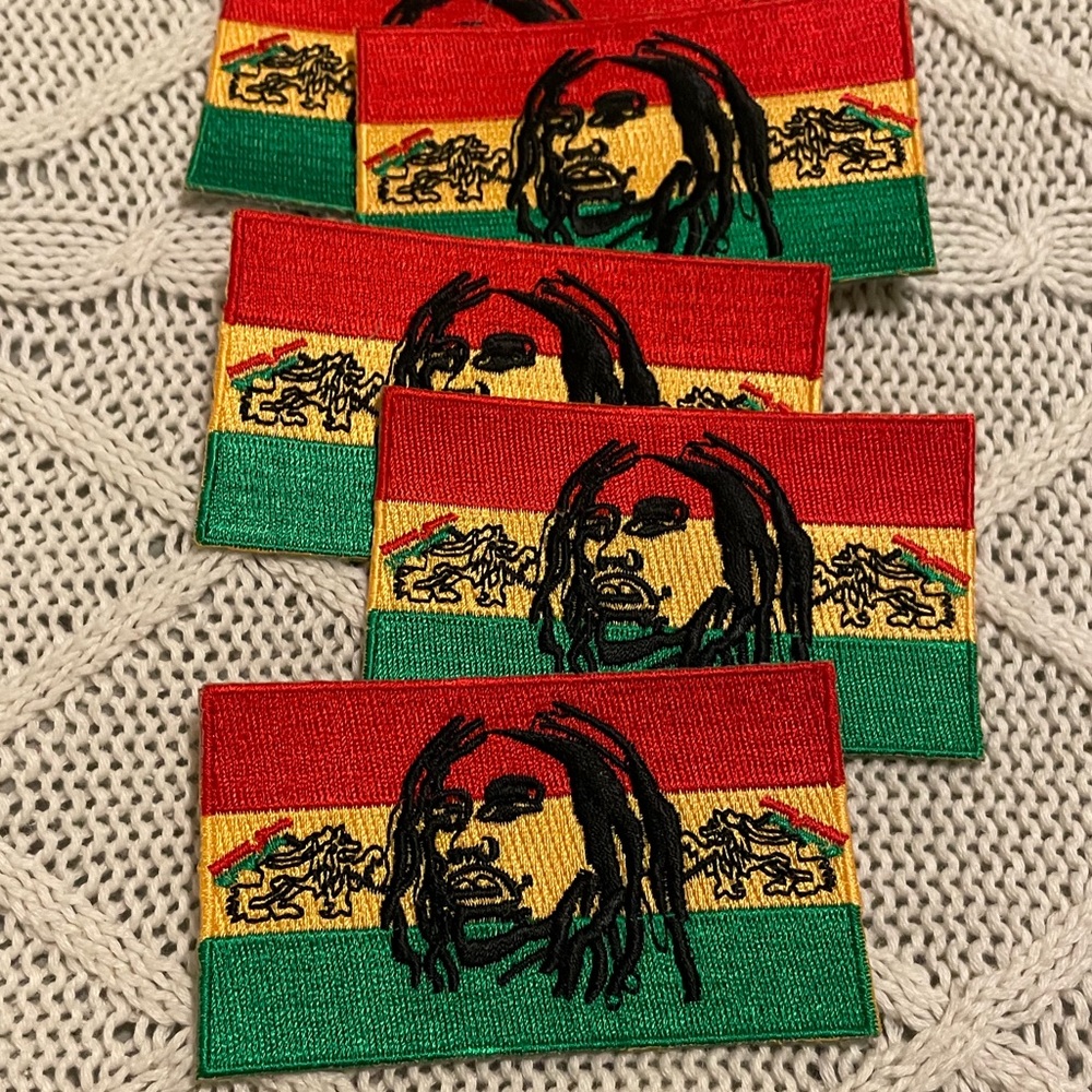 5 Bob Marley Iron-on Patches